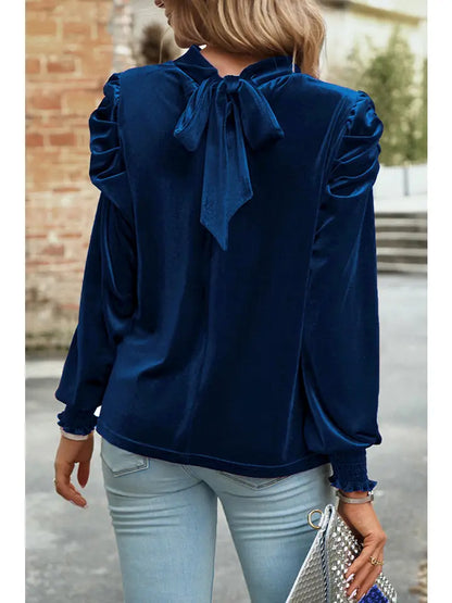 Mock Neck Blouse