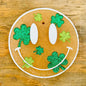St. Patricks Day Clover Happy Face Car Freshie
