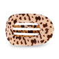 Round Flat Hair Clip | Large | Blonde Tortoise