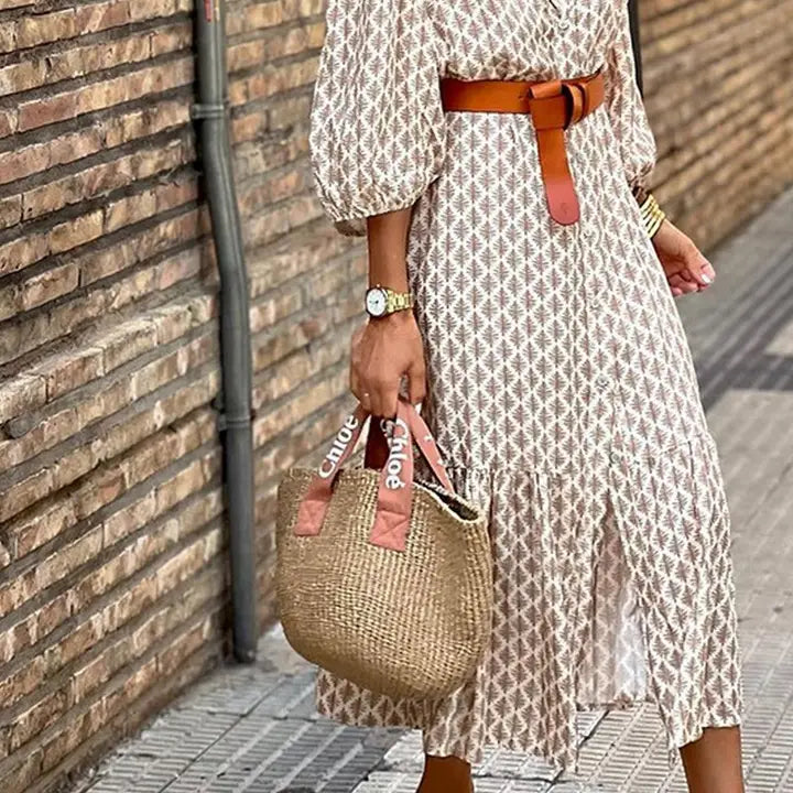 Button down long dress