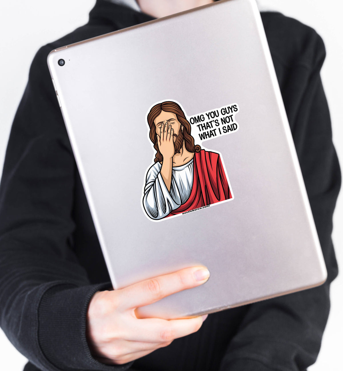 Facepalm Jesus Sticker