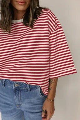 Shoulder wide Loose Tee