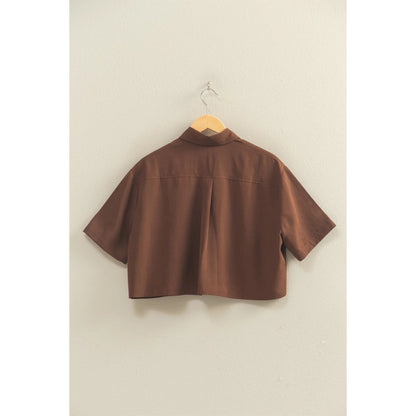 Linen Blend Button-Up