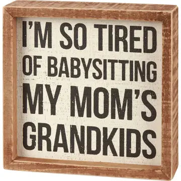 Mom's Grandkids inset box sign