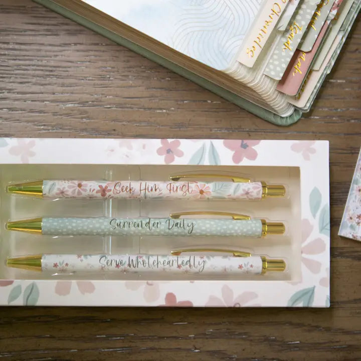 Floral Bible Study Pens