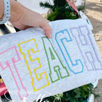 TEACH CREW Neck Sweatshirt