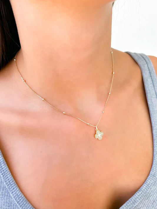Opal Cross Necklace