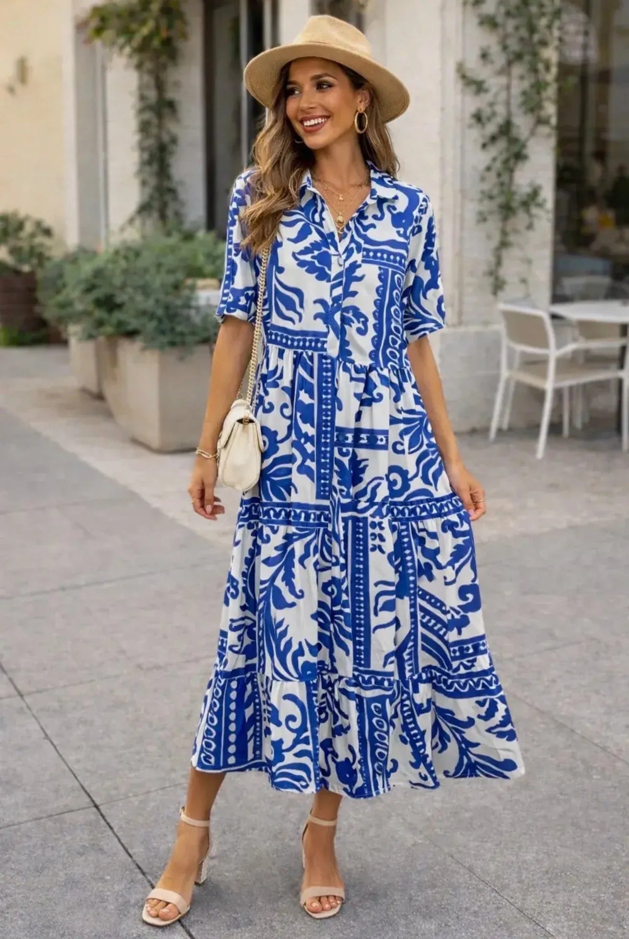 Floral Tiered Maxi Dress