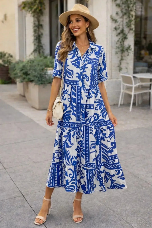 Floral Tiered Maxi Dress