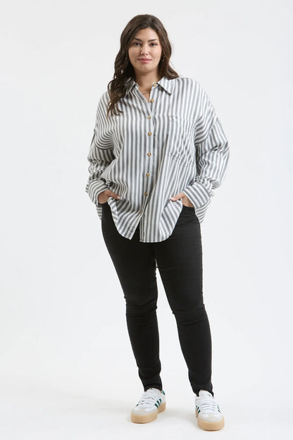 Perch Striped Button Shirt