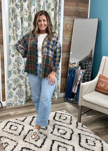 Forest Ember Oversized Flannel