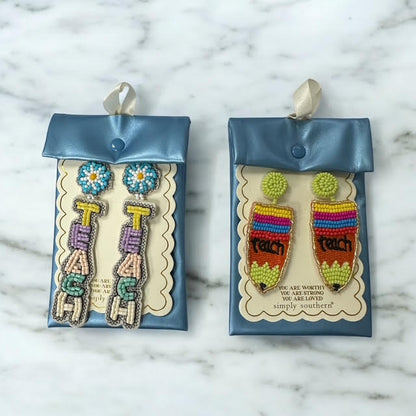 Teacher Earrings from Simply Southern