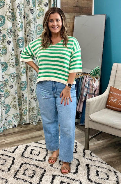 Meadow Breeze V-Neck Tee