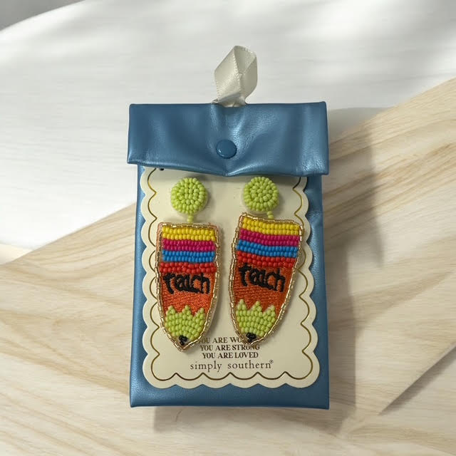 Teacher Earrings from Simply Southern