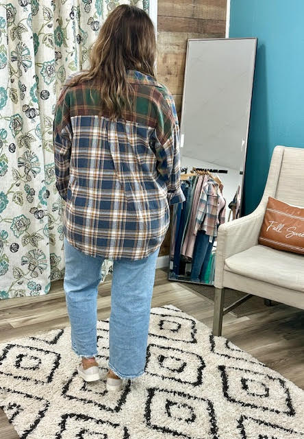 Forest Ember Oversized Flannel