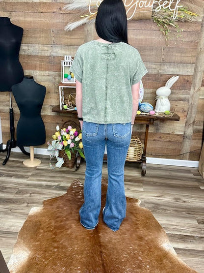 Becky Back Seam Top