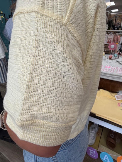 The Linden Button-Front Knit