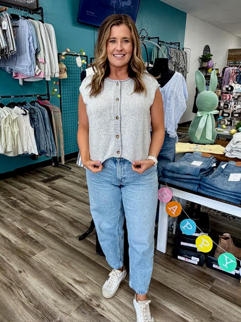 The Haven Knit Button Vest