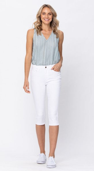 Judy Blue White Capris